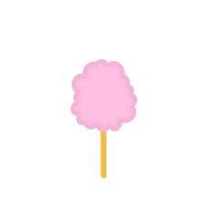 Sweet cotton candy vector illustration 