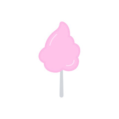 Sweet cotton candy vector illustration 