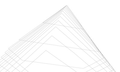 Architectural building. Design background vector illustration