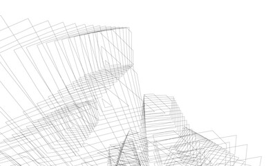 Architectural building. Design background vector illustration