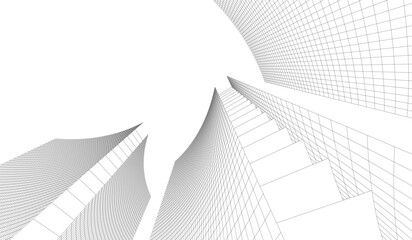 Fototapeta premium Architectural building. Design background vector illustration