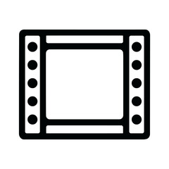 Fototapeta premium Film Strip Frame Vector Icon - Symbol for Movie, Video, Photography, and Cinema