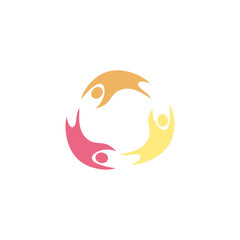 Happy Friendship Day Logo vector illustration 