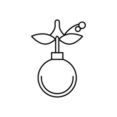 biofertilizer applicator line art on white background