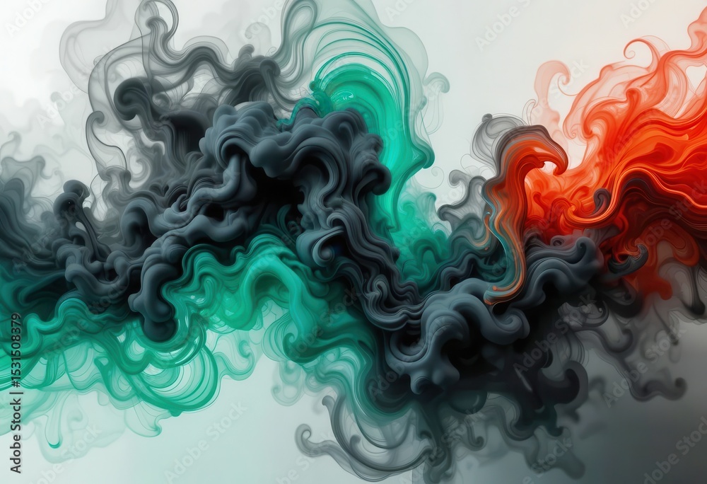 Fototapete abstract color swirl design for computer screen backgrounds and digital art