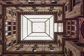 Ceiling of Gallaria Sciara, Rome, Italy