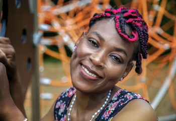 Daycare workers supervising elementary children outdoor playground educational play time