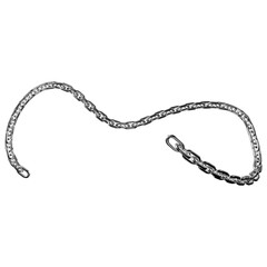 Wavy chain with intricate link pattern