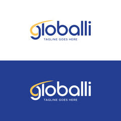 Modran logo Globlli  logo design template vector eps