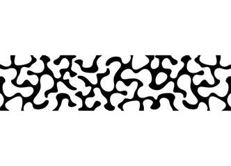 Black vector pattern on a white background. animal skin, reptile, fish. Striped vector background with spotss for covers, posters. packaging. Camouflage. Predator. Stripe, Border