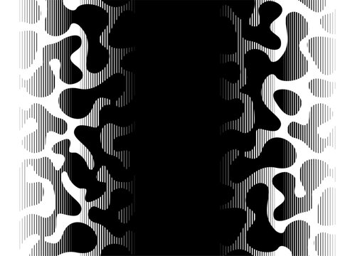 Horizontal vector pattern of thin black lines on white background, Modern design element. Striped vector background for covers, packaging, advertising. Geometric shapes. Frames