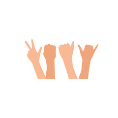 Happy friendship day hand vector illustration 