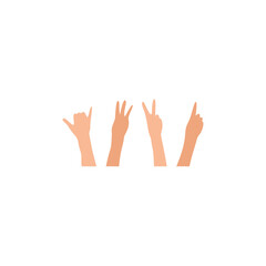 Happy friendship day hand vector illustration 