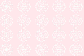 vector seamless pattern with flowers