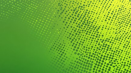 Retro comic style backdrop featuring green pop art with halftone dots, a modern illustration of isolated dots forming a background