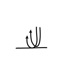 sunlight reflection arrow icon