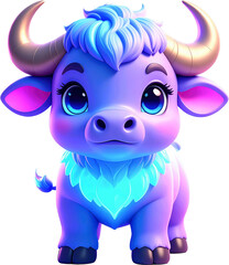 bufalo, toro, dibujos animados, animal, ave, centros, vector, alumna, graduado, educación, acto de graduación