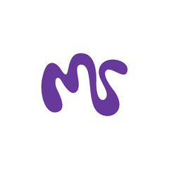 Abstract groovy funky shape elements 