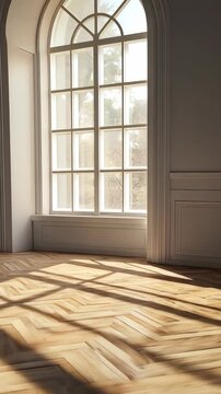 A microphone stand is in the middle of a dark room. The microphone is not in use. The room is empty and the only light source is a spotlight. Scene is somber and quiet