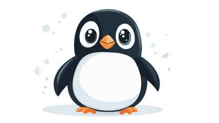 Fototapeta premium Adorable Penguin Cartoon Vector Illustration for Design Projects