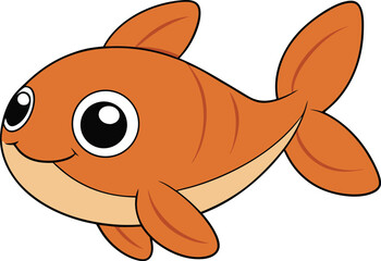 prancy pike   cartoon fish on white background   f.eps