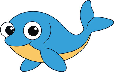 skippy skipjack   cartoon fish on white background.eps