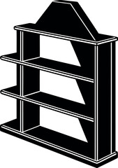 Wall Mounted Corner Shelf Unit Shallotte On White Background