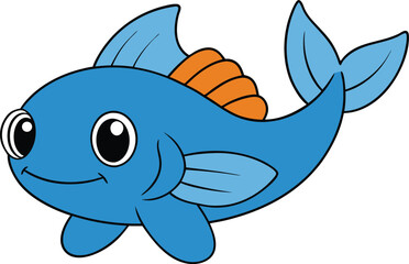 zappy zander   cartoon fish on white background   .eps