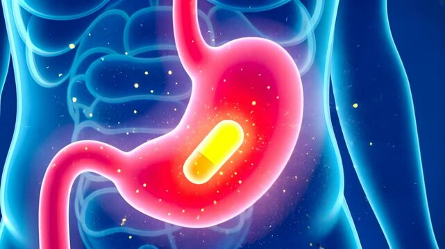 Pain dose, stomach capsule, ulcer treatment. Gastric relief. Capsules reduce stomach acidity. Medication soothes ulcer discomfort. Tablets ensure gastric lining recovery.