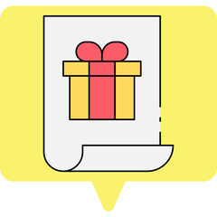 Gift single icon vector illustration