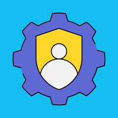 Setting single icon vector illustration