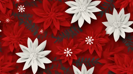 a papercut texture of a christmas theme seamles
