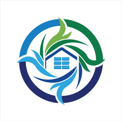 HVAC Air Conditioning Logo Vector Illustration