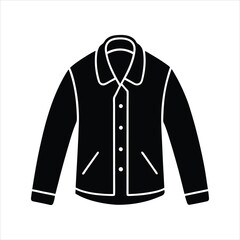 Jacket Silhouette Icon Vector Illustration