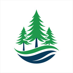  Pine Tree Logo Design for Corporate Identity