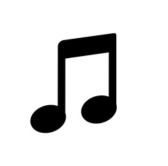  Music notes icon. Vector illustration
