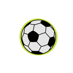 Fototapeta premium 2d line art soccer football on transparent background