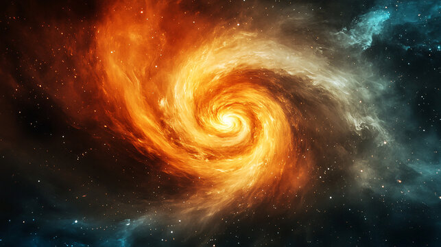 spiral galaxy in deep space - Powered by Adobe