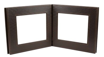 Fototapeta premium square picture frame with compartments for two photos 