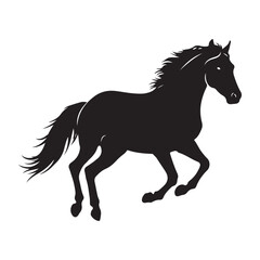 running stallion horse