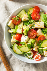 Healthy Homemade Avocado Cucumber Caprese Salad