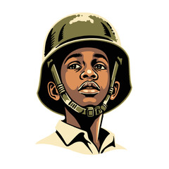 kid head wearing helmet