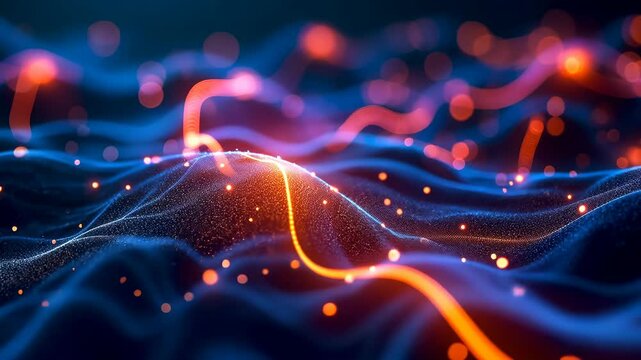 Abstract background neural, synaptic transmission, network connectivity. Brain interaction. Neurons signal across synapses. Pathways strengthen cognitive abilities. Memory recall enhances learning