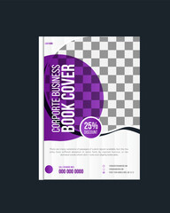 Professional Book Cover & Annual report brochure flyer design template vector, Leaflet cover presentation, book cover