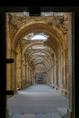 ruined monastery of Santa María de Rioseco belonging to the Cistercian order