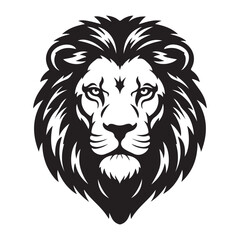 lion head face vector Illustration