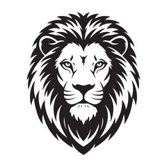lion head face vector Illustration