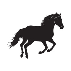 horse silhouette vector