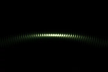 Selbstklebende Fototapeten Fraktale Wellen White and green glass gradient over a deep black background. Smooth, glowing refraction effect with a modern and cyber-aesthetic style. Perfect for environmental branding, creative presentations  © Sviatlana Barysevich