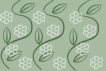 seamless background with leaves